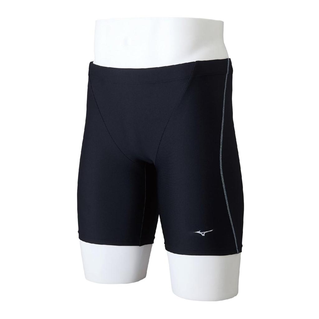 Mizuno Basic Half Size 90 X for Competitive and School Use Men's Swimsuit, Spats, N2MBDA11, (Black Gray, 4XL), Swimming, Fitness,