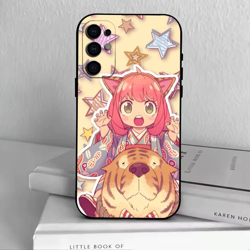Cute Cute Anya   Phone Case For Samsung S25,S24,S21,S22,S23,S30,Ultra,S20,Plus,Fe,Soft Silicone Black Cover