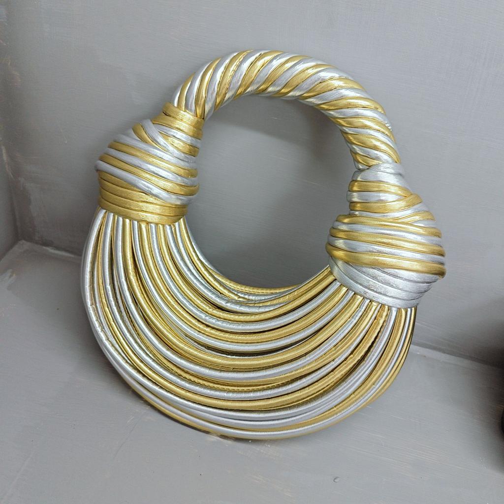 Fashion Handbag Bag Women'S High Sense Niche Design Personalized Noodle Bag Foreign Style Messenger Bag Women'S Tide Weaving