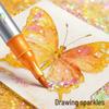 True Color Sparkle Glitter Pen: Double-Ended, Soft Tip, Two-Color, Fluorescent Watercolor Marker for Art Students