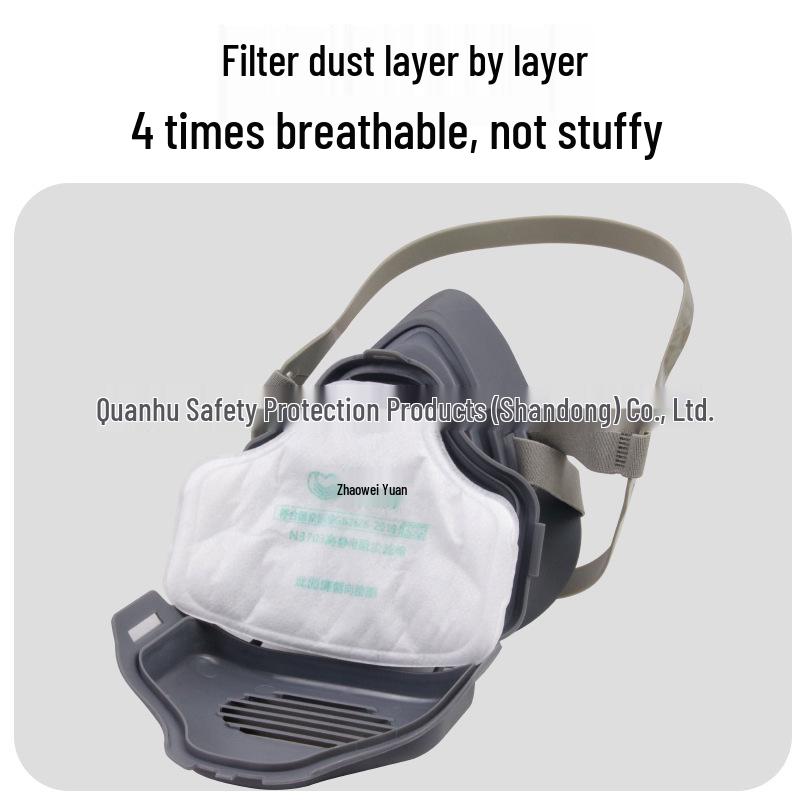 Baoweikang 3700 Dust Mask with 3703 Filter for Industrial Use
