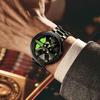 SVJ Men's Large Dial Waterproof Luminous Wristwatch with 3D Hollow Design