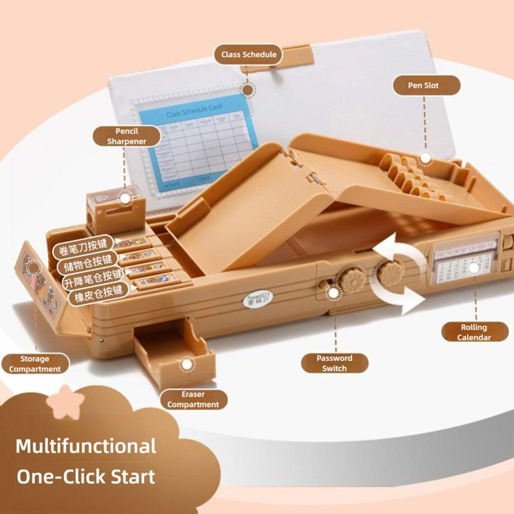 Doppellagiges Capybara Federmäppchen Große Kapazität Schreibwaren Organizer Schreibwarenbox Studenten