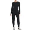 Under Armour Camiseta Deportiva de Entrenamiento con Cuello Redondo y Manga Larga para Mujer tops Negro 1371020-001