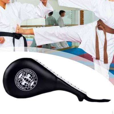 Almohadilla de Boxeo Blanco de Karate con Cordón Accesorio de Entrenamiento Golpear Tkd Patear para
