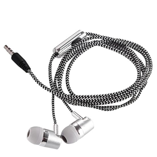 3.5mm Wired In-ear Stereo Music Earphone Earpiece Hands-free Mic for Smart Phone