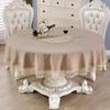 Table Cloth Art Simple Rectangular Fresh Solid Color Patchwork Hollow-out Lace Tea Table Round Table Cloth