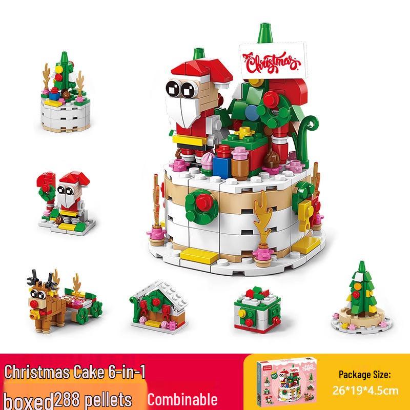 Lele Brothers Christmas Tree Building Blocks - Educational Toy for Boys