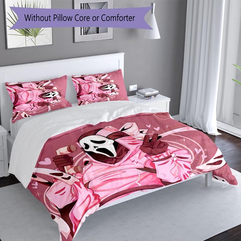 3pcs Art the Clown Terrifier1 pattern bedding set duvet cover set includes duvet cover &pillowcases, perfect all season bedroom decoration & gift