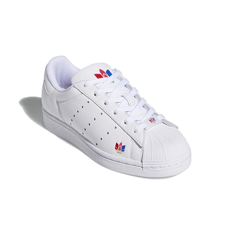 Adidas Originals Superstar Pure J Breathable Low top Kids' Skateboarding Shoes White Teenagers FZ2211