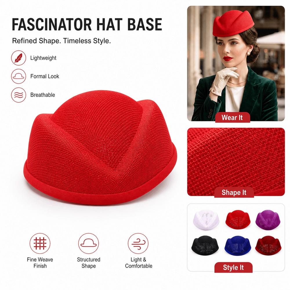 Plain Base Flight Attendant Hat Opera Headpiece Millinery Base Hat Party Occasion
