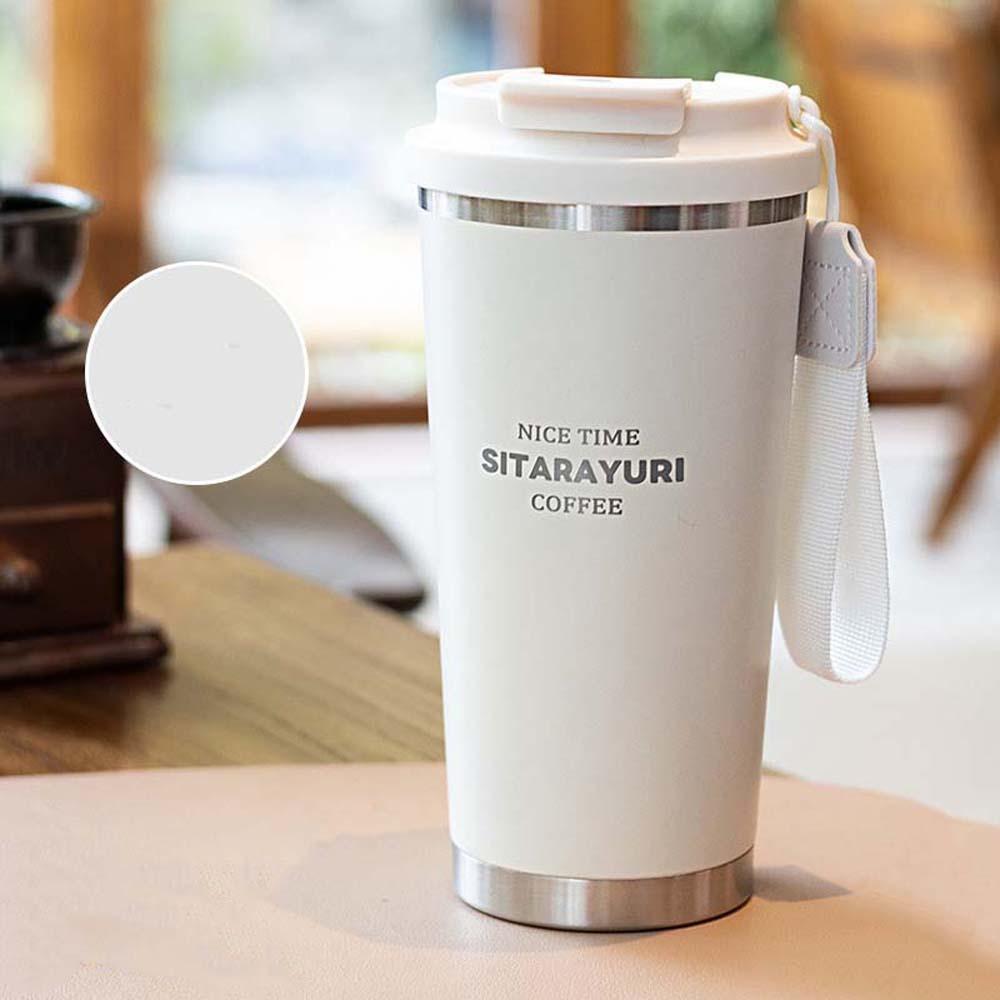 Large Capacity Coffee Water Cup 304 Stainless Steel Filter Tea Bottle 560ML Drinking Cup  Cycling