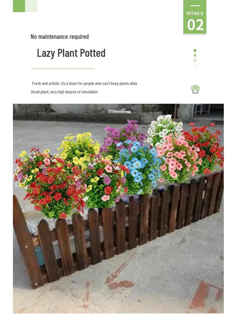 Eucalyptus Violet Potted Flower Arrangement for Garden and Home Decor