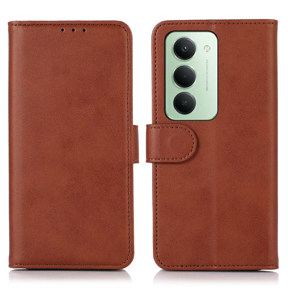 For Xiaomi Redmi 15 5G (Global) (169mm) Case Cowhide Texture Leather Wallet Phone Cover with Stand