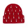 New European and American Pearl Flash Diamond Knitted Hat Double-layer Outdoor Warm Personalized Street Wool Hat Wholesale