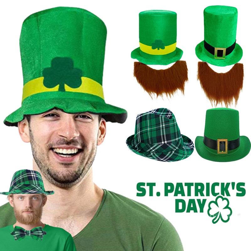 Patricks Day St Green Hats Adult Irish Leprechaun Shamrock Fancy Access Dress