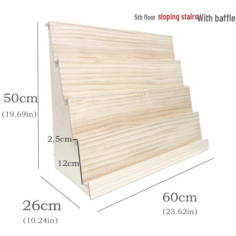 Espositore in Legno a più Livelli per Gioielli, Rossetti, Prodotti per la Cura della Pelle, Cover per Telefono e Smalti per Unghie.