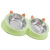 Stainless Steel Pet Bowl Multi Functional Angled  Tilted Pet Bowl for Cat Dog