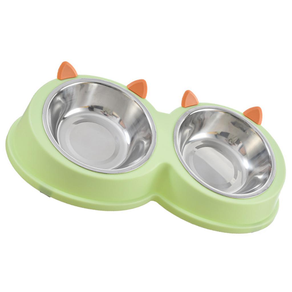 Stainless Steel Pet Bowl Multi Functional Angled  Tilted Pet Bowl for Cat Dog