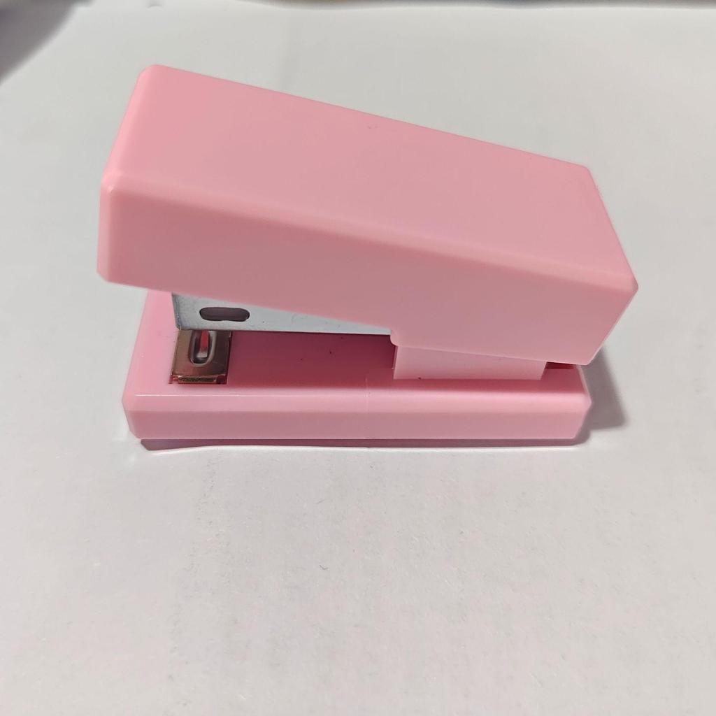 Portable Mini Stapler - Compact Transparent Design for Students