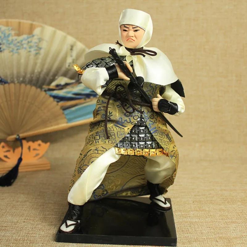 Japanese Samurai Doll Ninja Figurine Decoration of Sushi Restaurant Izakaya Hotel Restaurant Decorative Japanese-style Gift 30cm