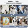Pop Up Display Stand Detachable Portable Backdrop Booth Frame Lightweight Foldable Support Bracket for Wedding Exhibition Events