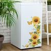 Self Adhesive Yellow Sunflower Cluster Sticker for Home Appliance Easy Peel No Glue
