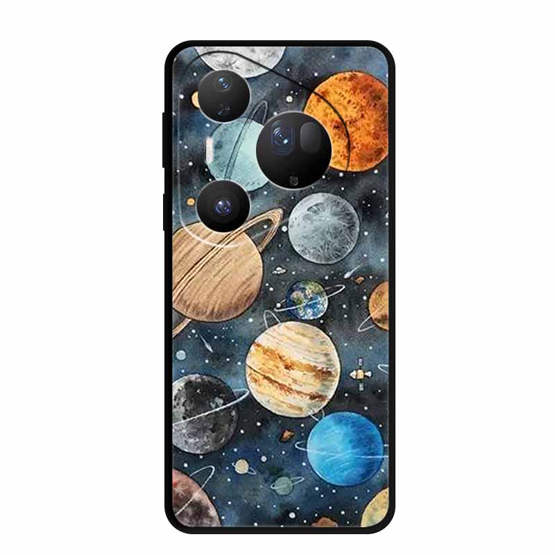 For Huawei Pura 80 Ultra 5G Case Wolf Tiger Lion Cat Black Silicone Soft Phone Case For Huawei Pura80 Ultra Back Cover Case Para