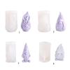 Christmas Gnome Candle Silicone Mold for DIY Candle Soap Plaster Desk Ornament Gnome Ornament Christmas Party Decor