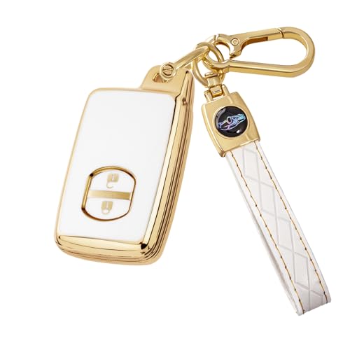 

[Унхоке] Чехол для ключа Prius 30-й серии Aqua Чехол для ключа Prius Alpha 86 Vitz Corolla Чехол для смарт-ключа Держатель для ключей ТПУ Легкий Устойчивый к царапинам 2 кнопки