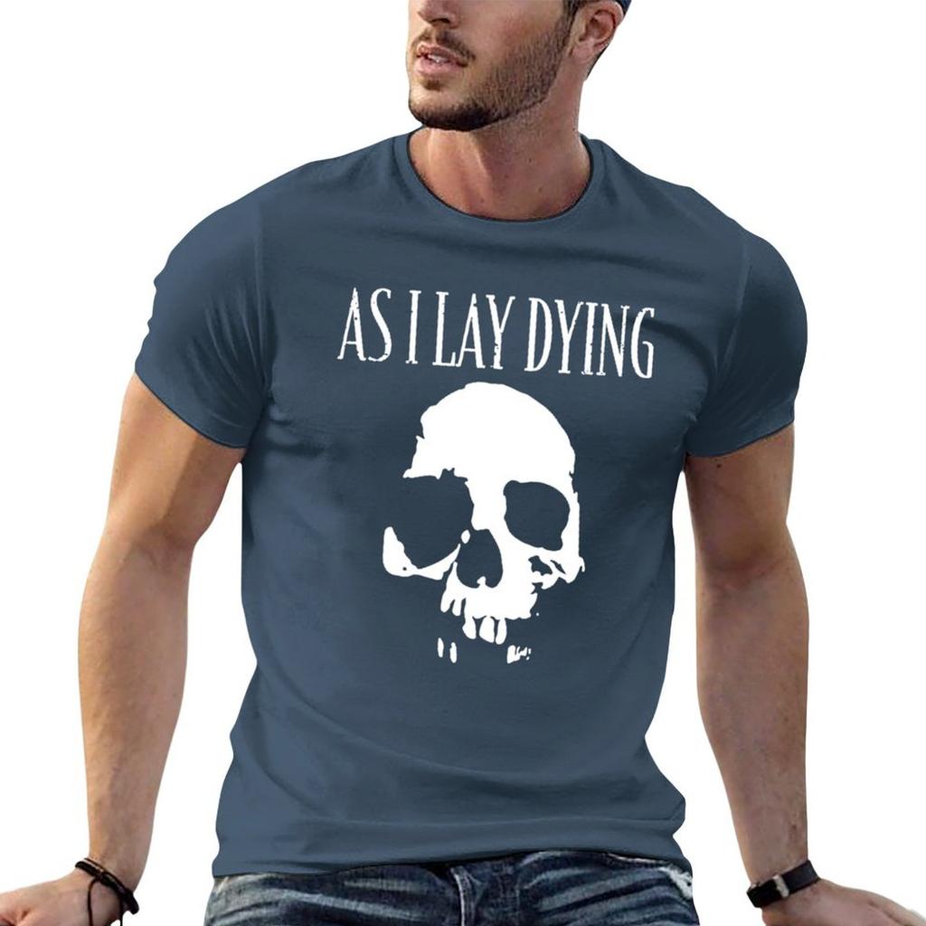 Skull Emblem As I Lay Dying Forsaken Music Gift Tshirt Work Style Casual Tshirt