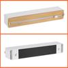 Uxcell Plastic Wrap Dispenser, 31cm X 5.5cm, with Cutter and Magnetic Bottom, for Tin Foil, Wrap, and Aluminum Foil, Wood Color