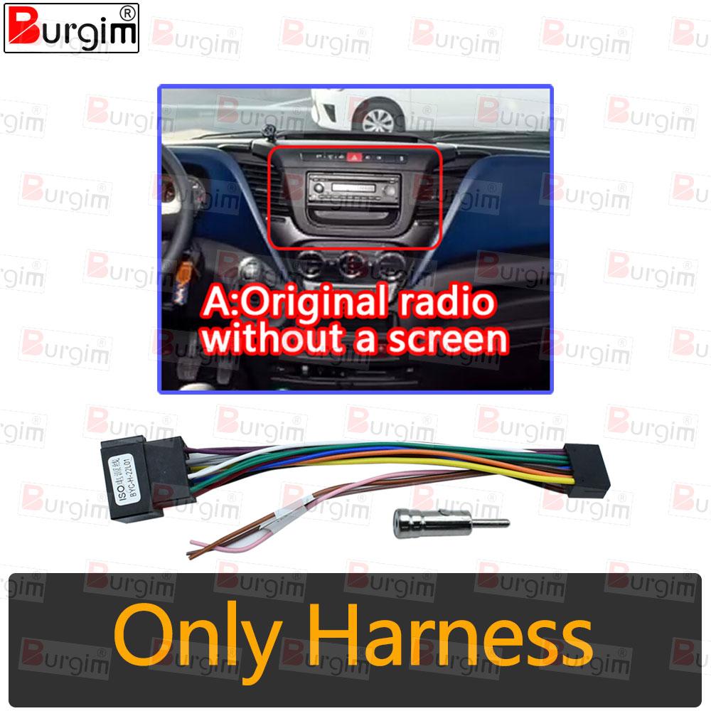 Car Radio Fascias Frame For Iveco Daily 2014-2022 9 inch 2DIN Stereo Panel Wiring Harness Power Cable Adapter Canbus Decoder