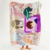 Anime The S Shiunji F Family C Children  Flannel  Blanket Suitable for Sofa Living Room Bedroom