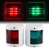 12V?24V LED Navigation Signal Light Left Red Right Green IP66 Waterproof Lamp White Shell for Yacht
