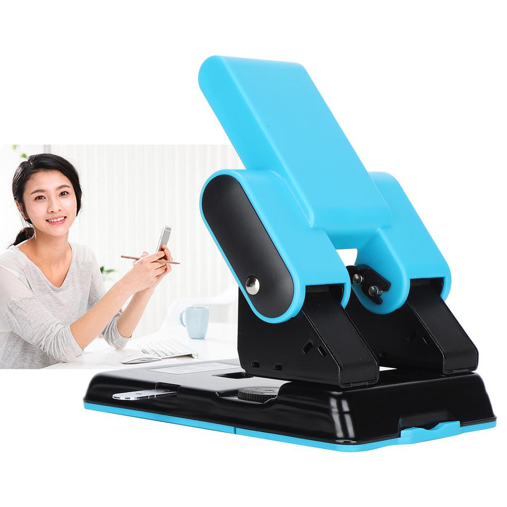 2-Loch-Stanzer, Papierbastelwerkzeug, einstellbare Kapazität von 70 Blatt, für Zuhause und das Büro