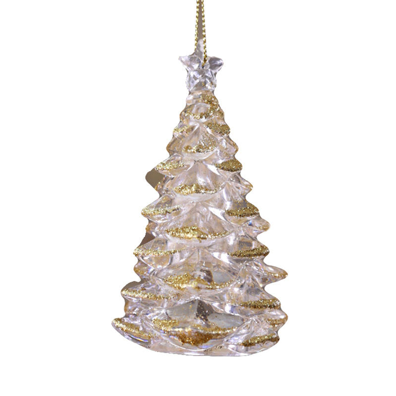 Ornamente Fulg de Nea Picătură de Gheață Cristal Brad de Crăciun Transparent Decorațiune Pandantiv Decor Exquis pentru Casă Navidad