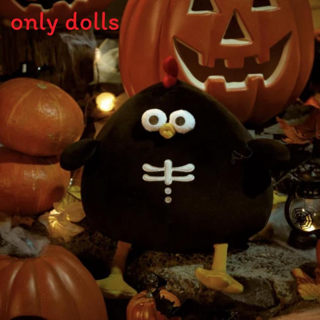 

Halloween Pumpkin Chicken Plush Toy With Pp Cotton For Kids Gift чорний