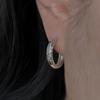 POSTLUDE [SILVER HEART SCAPE ENG R EARRINGS