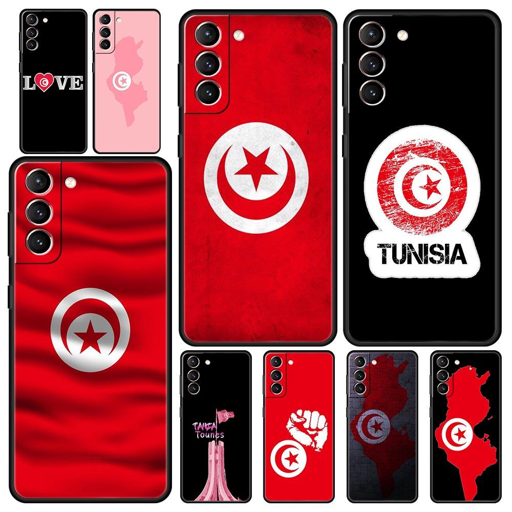 Soft TPU Phone Case For Samsung Galaxy S25 S24 S23 S22 S21 Ultra S20 FE 5G S10 S10E Plus Tunisia Passport Black Cover