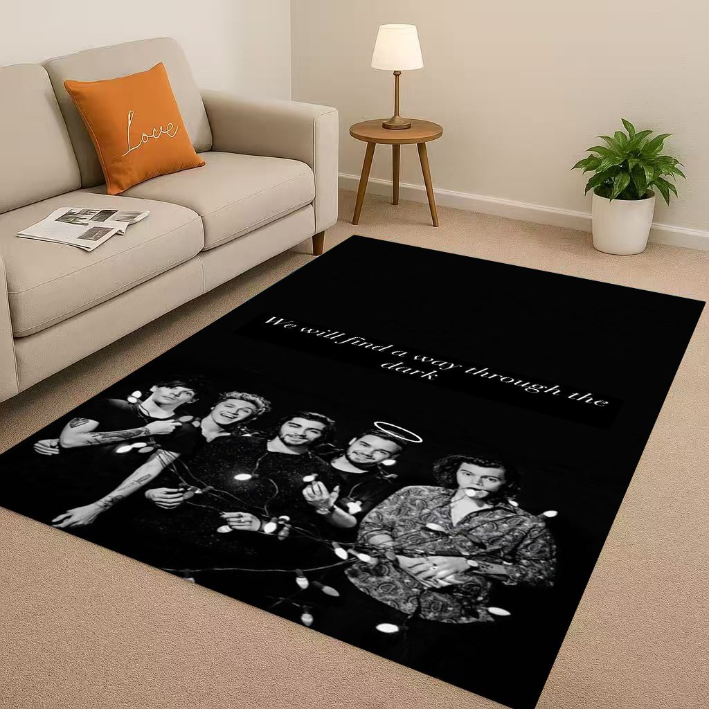 27 Stil Neu One D-Direction Sänger Star Wohnzimmer Rutschfester Bereichsteppich Teppich für Schlafzimmer Spielzimmer Sofa, Leicht zu reinigende Haustürmatte