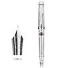 PENBBS 268 Vacuum Filling Fully Transparent Fountain Pen Resin Iridium EF/F/M Nib Writing Gift Pen Office Supplies Stationery