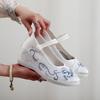 [Lingyu] 2025 Spring New Old Beijing Cloth Shoes Women's Inner Height Increase New Chinese Embroidered Shoes Ancient Hanfu Shoes
