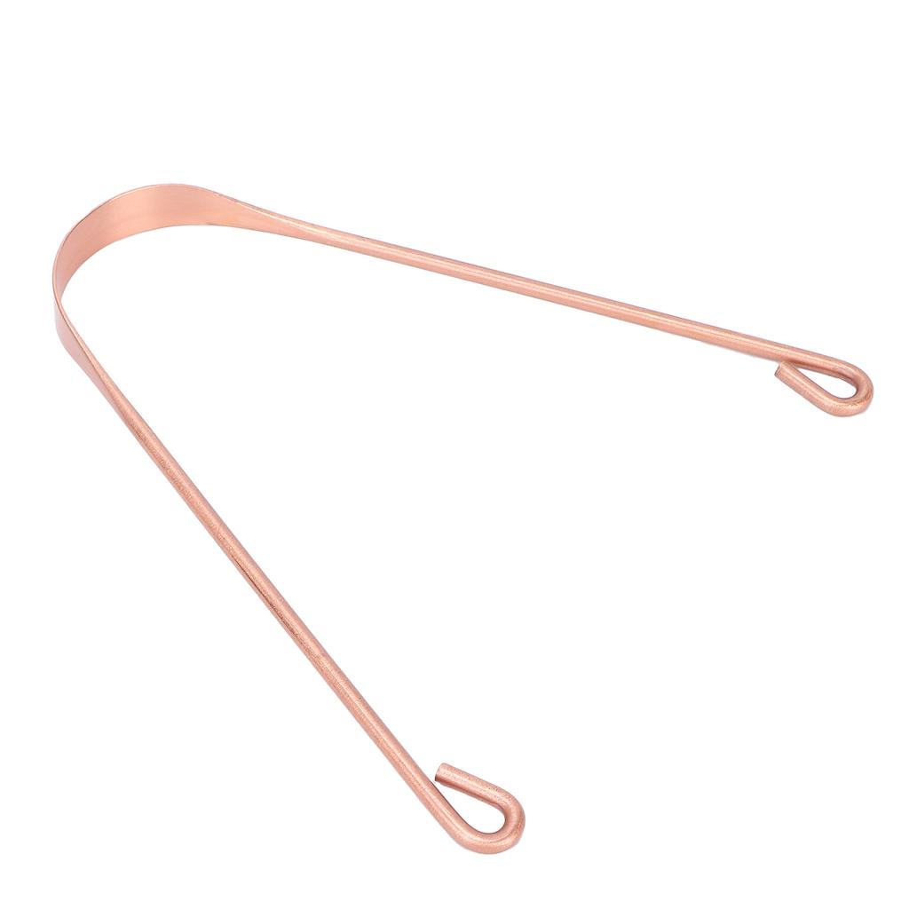 Tongue Scraper Pure Copper Tongue Cleaner Bad Breath Removal Maintain Oral Hygiene Scraper