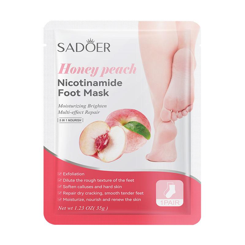 1 Paar Sadoer Vruchten Voetmasker Hydraterend Voet Peeling Mask Exfoliërend Voor Voeten Spa Pedicure Exfoliant Voeten Huidverzorging
