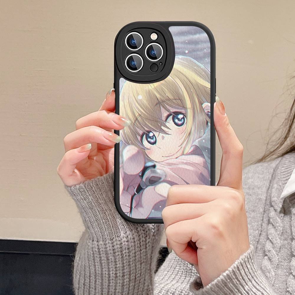 Your Lie In April Phone Case For IPhone 16 15 14 11 12 13 Pro Max Plus Back Leather Shell