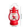 Christmas Portable Lantern Battery Operated Santa Claus Snowman Oil Lamp with Handle Xmas New Year Gifts for Table Decoration