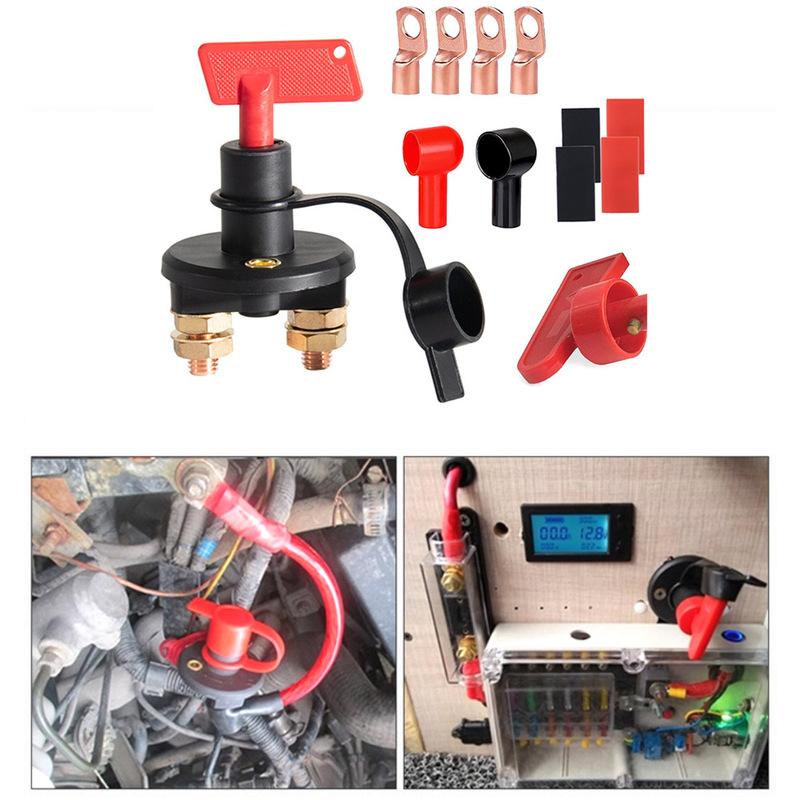 12V/24V Battery Circuit Breaker Battery Isolator Switch For Tractors Ship Car Truck Vehicle Main Switch Interior Parts Accessory