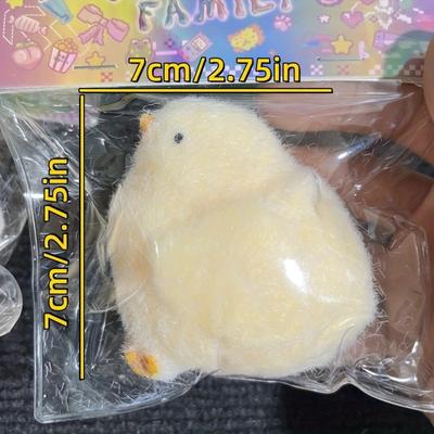 1Pc Chick Squishy Squeeze Toy Kids Adult Soft Pinch Pop Fidget Toys Entertainment Games for Children Halloween Christmas Gifts
