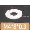 Rondella Piana Isolante in Gomma Nylon Plastica Ultra-Sottile, M3-M24